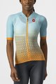 CASTELLI dres kratkih rukava - CLIMBER&#039;S 2.0 W - svjetloplava/narančasta