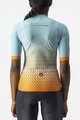 CASTELLI dres kratkih rukava - CLIMBER&#039;S 2.0 W - svjetloplava/narančasta
