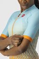 CASTELLI dres kratkih rukava - CLIMBER&#039;S 2.0 W - svjetloplava/narančasta