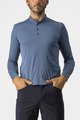 CASTELLI majica dugih rukava - TECH 2 HENLEY - plava