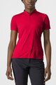 CASTELLI majica kratkih rukava - TECH 2 POLO - crvena