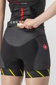 CASTELLI kratke hlače bez tregera - FREE W SHORT TRI - crna/svjetlozelena