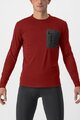 CASTELLI dres dugih rukava zimski - UNLIMITED MERINO - crvena