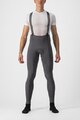 CASTELLI duge hlače s tregerima - FREE AERO RC - siva