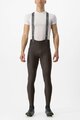 CASTELLI duge hlače s tregerima - FREE AERO RC - smeđa