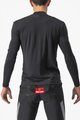 CASTELLI majica dugih rukava - BANDITO WOOL LS - crna