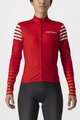 CASTELLI dres dugih rukava zimski - AUTUNNO - crvena