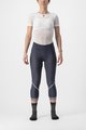 CASTELLI hlače 3/4 bez tregera - VELOCISSIMA THERMAL - plava