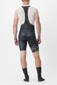 CASTELLI kratke hlače s tregerima - FREE AERO RC KIT - crna/svjetlozelena
