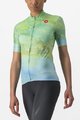 CASTELLI dres kratkih rukava - MARMO - svjetloplava/svjetlozelena