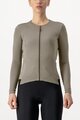 CASTELLI dres dugih rukava zimski - FLY LS W - smeđa