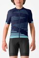 CASTELLI dres kratkih rukava - AERO KID - plava