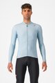 CASTELLI dres dugih rukava zimski - ESPRESSO THERMAL - svjetloplava