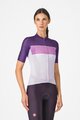 CASTELLI dres kratkih rukava - ELEGANTE - ljubičasta/ružičasta/bijela