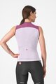 CASTELLI dres bez rukava - SOLE - ljubičasta/bijela