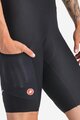 CASTELLI kratke hlače s tregerima - UNLIMITED ENDURANCE W DT - crna