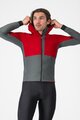 CASTELLI jakna otporna na vjetar - FLY UNLTD - crvena/siva