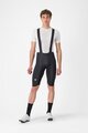 CASTELLI kratke hlače s tregerima - OMLOOP THERMAL - crna