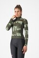 CASTELLI dres dugih rukava zimski - BLUR THERMAL - zelena