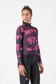 CASTELLI dres dugih rukava zimski - BLUR THERMAL - crna/ljubičasta