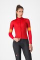 CASTELLI dres dugih rukava zimski - CORSO THERMAL - crvena
