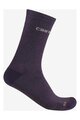 CASTELLI čarape klasične - DICIOTTO SOFT MERINO W - ljubičasta