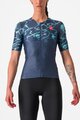 CASTELLI dres kratkih rukava - FREE SPEED 2W RACE - plava/tirkizna