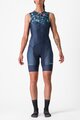 CASTELLI kombinezon - FREE SANREMO W - plava/tirkizna