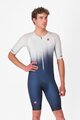 CASTELLI kombinezon - CORE TRI SUIT SHORT SLEEVE - plava/bijela