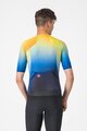 CASTELLI dres kratkih rukava - FREE SPEED 3 RACE TOP - plava/žuta