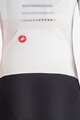 CASTELLI kombinezon - FREE SANREMO 3 W SUIT SHORT SLEEVE - bijela/srebrna/crna
