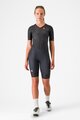 CASTELLI kombinezon - CORE TRI W SUIT SHORT SLEEVE - crna