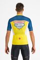 CASTELLI dres kratkih rukava - #GIRO107 OROPA - žuta/plava