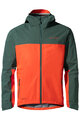 VAUDE vodootporna jakna - MOAB RAIN  - zelena/crvena