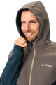 VAUDE jakna otporna na vjetar - QIMSA SOFTSHELL - smeđa/plava