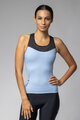 ALÉ dres bez rukava - COLOR BLOCK PRAGMA - svjetloplava/crna
