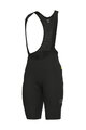 ALÉ kratke hlače s tregerima - GRAVEL-PRO OFF ROAD - GRAVEL - crna