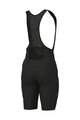 ALÉ kratke hlače s tregerima - GRAVEL-PRO OFF ROAD - GRAVEL - crna