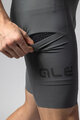 ALÉ kratke hlače s tregerima - GRAVEL-PRO OFF ROAD - GRAVEL - zelena
