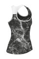ALÉ dres bez rukava - MARBLE PRAGMA - crna/bijela