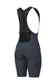 ALÉ kratke hlače s tregerima - GRAVEL-PRO OFF ROAD - siva