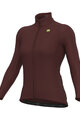 ALÉ dres dugih rukava zimski - R-EV1 WARM RACE 2.0 LADY - smeđa