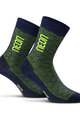 NEON čarape klasične - NEON 3D - žuta/plava