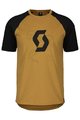 SCOTT majica kratkih rukava - ICON RAGLAN - smeđa/crna