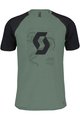 SCOTT majica kratkih rukava - ICON RAGLAN - zelena/crna