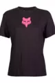 FOX majica kratkih rukava - W FOX HEAD - crna/ružičasta