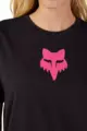 FOX majica kratkih rukava - W FOX HEAD - crna/ružičasta