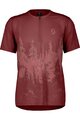 SCOTT dres kratkih rukava - TRAIL FLOW ZIP W - crvena