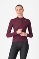 CASTELLI dres dugih rukava zimski - ESPRESSO THERMAL W LS - crvena
