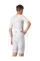 CASTELLI kratke hlače s tregerima - FREE AERO RACE - bijela